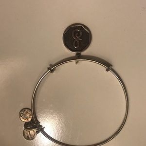 ALEX & ANI ‘s’ initial charm bracelet